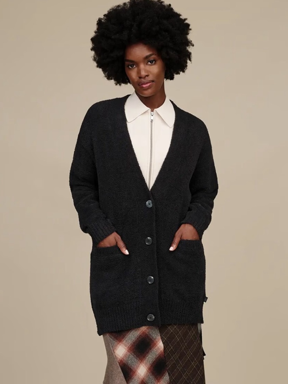UGG Joselyn Black Cardigan Sweater II